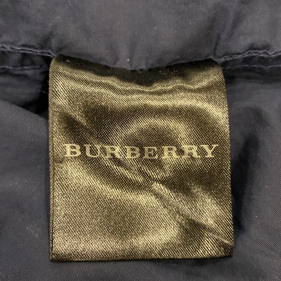 Burberry Long Sleeve Navy Blue Shirt Size XL Made in Italy - Picture 7 of 8